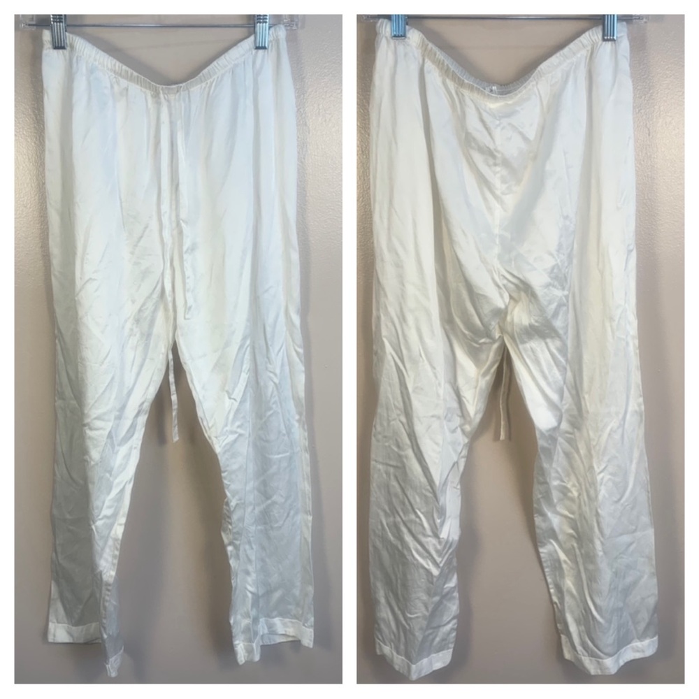 Women's White Satin Bottoms